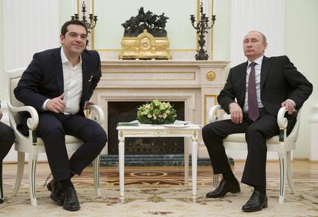 Tsipras a Mosca da Putin © EPA
