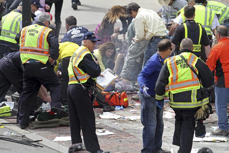 L'attentato alla maratona di Boston del 15 aprile 2013 © ANSA 