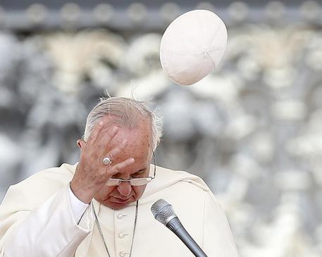 Papa Francesco durante l'udienza © ANSA