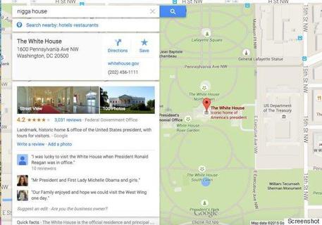 Google Maps si scusa per ricerche 'razziste' su Casa Bianca © ANSA
