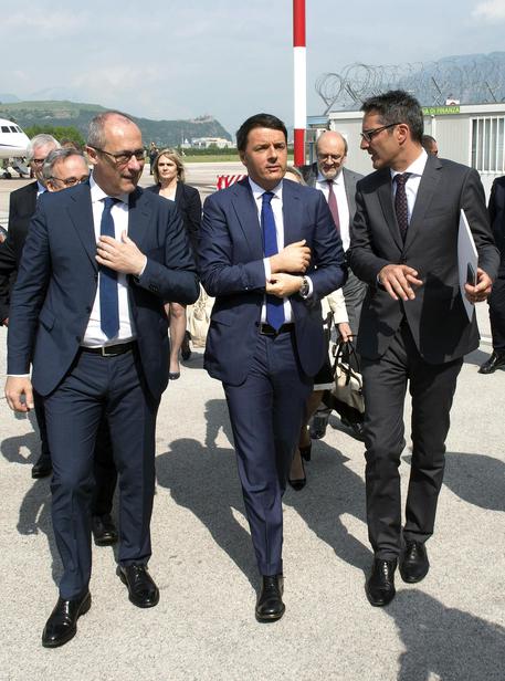 Renzi in visita in Trentino Alto Adige  ANSA/PALAZZO CHIGI -  TIBERIO BARCHIELLI © ANSA
