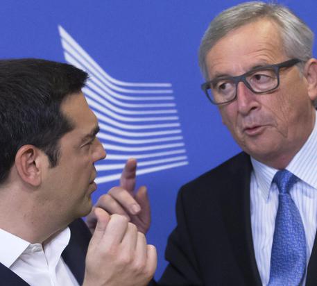 Alexis Tsipras e Jean-Claude Juncker © EPA