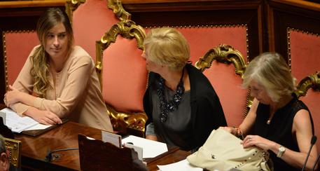 I ministri Maria Elena Boschi, Roberta Pinotti e Stefania Giannini © ANSA