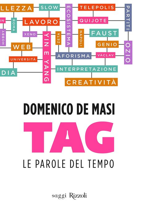 La copertina del libro di Domenico De Masi 'Tag - Le parole del tempo' © ANSA