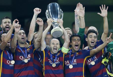 Barcellona vince la Supercoppa Europea © EPA