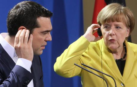 Angela Merkel ed Alexis Tsipras © EPA