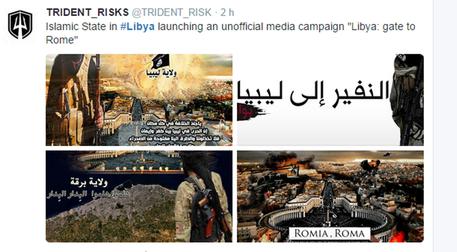 Isis minaccia, 'Libia la porta per arrivare a Roma' © ANSA