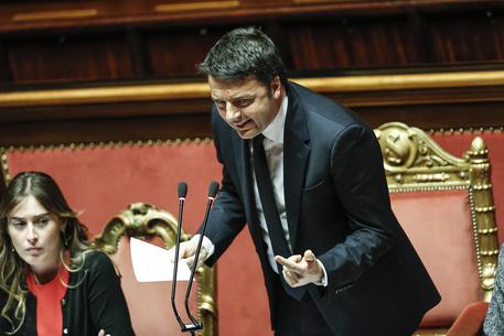 Riforme: Renzi in Aula Senato © ANSA