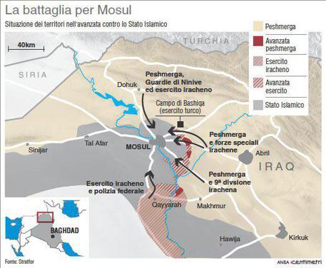 La situazione a Mosul © ANSA