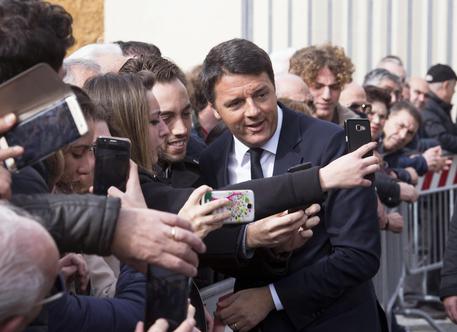 Matteo Renzi in Sicilia/foto Barchielli © ANSA