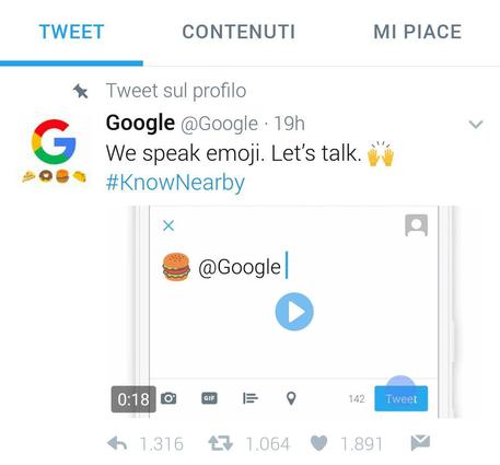 Google, ricerche con emoji via Twitter © ANSA