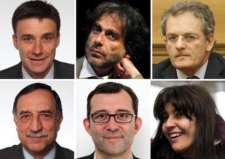 I sei candidati alle primarie del centrosinistra per le comunali di Roma © ANSA