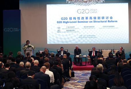 Un seminario sulle riforme strutturali al G20 di Shanghai © EPA