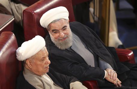 Il presidente Hassan Rouhani, a destra, e il predecessore Akbar Hashemi Rafsanjani © AP