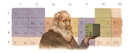 Il doodle di google per Dmitrij Mendeleev © Ansa