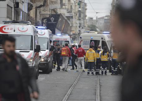 Il luogo dell'attentato terroristico a Istanbul © EPA