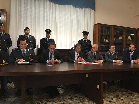 Assalti a portavalori: conferenza stampa in Procura Cagliari © ANSA