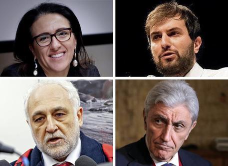 Primarie Pd a Napoli, i candidati - Da sx, alto: Valeria Valente, Marco Sarracino, Antonio Bassolino e Antonio Marfella © ANSA