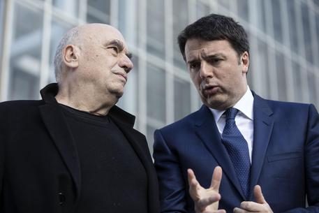 Matteo Renzi con Massimiliano Fuksas © ANSA