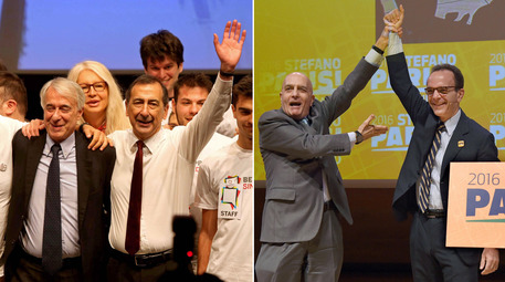 Apertura campagna elettorale Beppe Sala e Stefano Parisi © Ansa