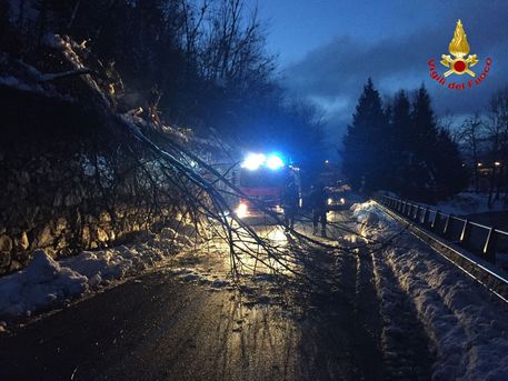 Maltempo: alberi caduti per neve e 3 incendi nel Varesotto © ANSA
