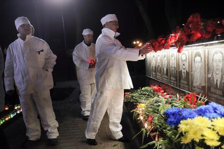 Il ricordo nell'anniversario della tragedia di Chernobyl © AP