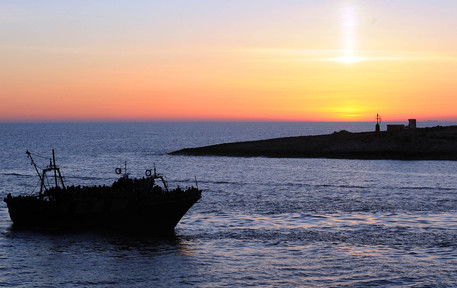 Gli sbarchi dei migranti a Lampedusa © ANSA 
