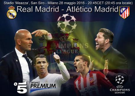Champions, derby spagnolo in finale: Real Madrid-Atletico Madrid © ANSA
