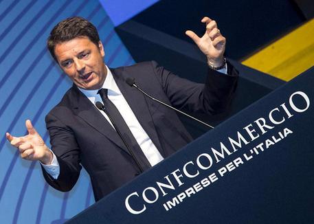Renzi in Confcommercio © ANSA