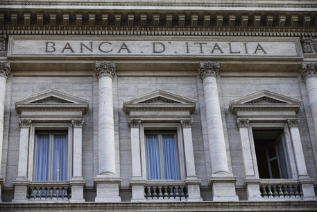 Veduta esterna della sede della Banca d'Italia, Palazzo Koch, a Roma in una foto d'archivio © ANSA