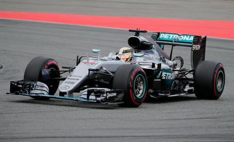F1, la Mercedes di Lewis Hamilton al Gp di Germania, ad Hockenheim © EPA