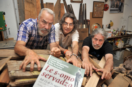 Bobo Pernettaz, Enrico Martinet e Cesare Marguerettaz © ANSA