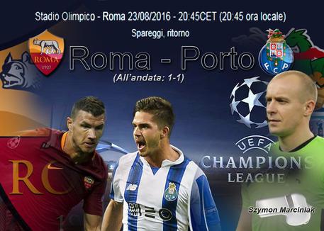 Champions: Roma-Porto, ritorno di preliminare © ANSA