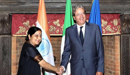 Gentiloni incontra ministro Esteri India Swaraj © ANSA