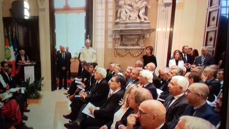 Il presidente Mattarella all'inaugurazione dell'anno accademico a Cagliari © ANSA