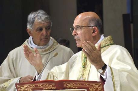 Chiesa: il card. Edoardo Menichelli e il nuovo vescovo di Ancona-Osimo mons. Angelo Spina © ANSA
