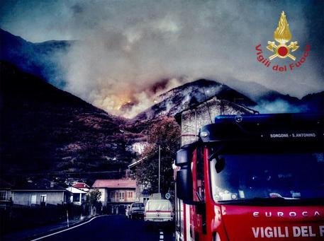 Incendio in Val di Susa - Immagine dei Vigili del Fuoco © ANSA