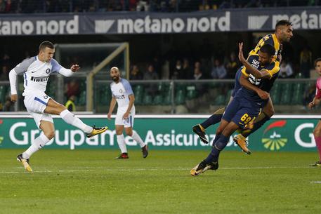 Ivan Perisic segna il gol della vittoria © ANSA