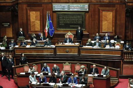 L'Aula del Senato durante la votazione © ANSA