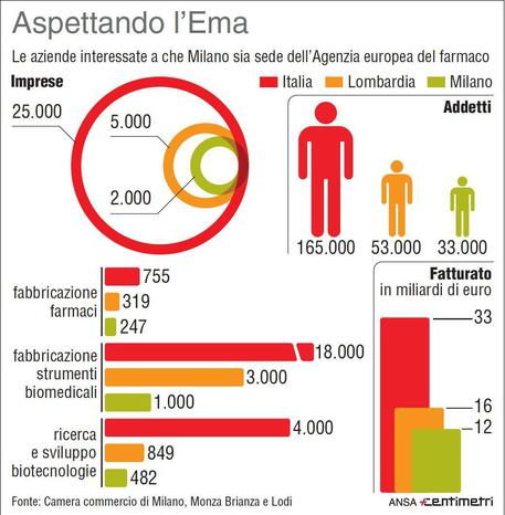 Le imprese del settore farmaceutico in Italia © ANSA