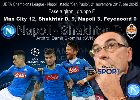 Champions League: Napoli-Shakhtar © Ansa