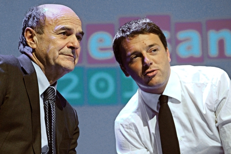 Pierluigi Bersani e Matteo Renzi © ANSA