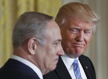 Donald Trump con Benjamin Netanyahu © AP