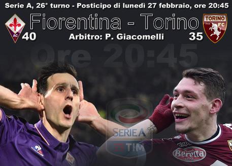 Serie A, Fiorentina-Torino lunedi' sera (elaborazione) © ANSA