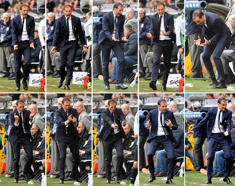 Il tecnico della Juventus, Massimiliano Allegri durante la partita Juventus-Sampdoria © ANSA