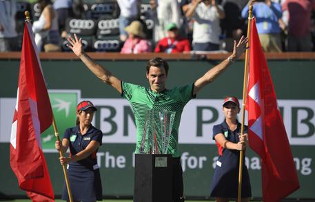 Tennis: Federer batte Wawrinka, 5/o successo a Indian Wells © AP