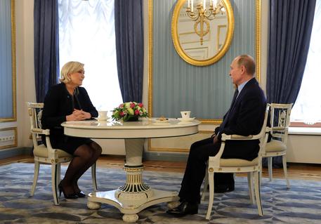 French presidential candidate Marine Le Pen visits Russia © EPA
