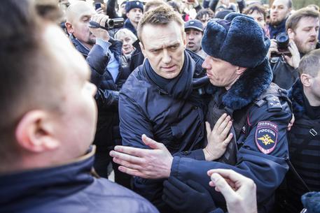 L'arresto di Alexei Navalny il 26 marzo © AP