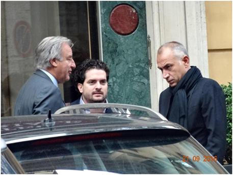 Renato Mongillo, Carlo Russo e Raffaele Manzi in una foto tratta dagli atti dell'inchiesta © ANSA