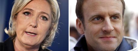 Marine Le Pen ed Emmanuel Macron © ANSA 